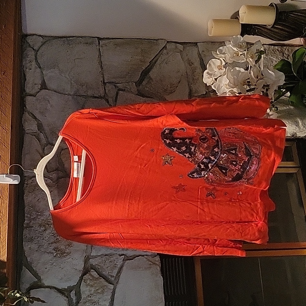Quacker Factory 🎃 Halloween Top 3x Like new! - Picture 6 of 7